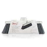 Mery | Besen Empfindliche Oberflächen | Kehrbürste | Weiche Borsten | Staubfänger | Hinterlasse keine Spuren | Grau | Maße: 27x4.5x11 cm