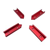 Milageto 4 Teile T -Schlitz -Gehrungsanschluss, Slot -Slot -Stecker, Holzworker -Werkzeuge Holzbearbeitung und Klemmgericht T Tracks G Betrape, Rot
