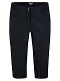 Ziener Damen NIOBA Outdoor-Shorts/Rad- / Wander-Hose - atmungsaktiv,schnelltrocknend,elastisch,3/4,Knielang, Black, 48