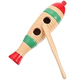 GREENADSCAPE 1Stk Schlaginstrument für Guiro mit Schlägel Guiro-Shaker musikinstrumente musikinstrument Holzschlagzeug Kindermusikinstrument Holzguiro Holz-Guiro Colorful
