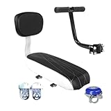 Generico Kinder-Fahrradsitze – Befestigung für Kinder, Fahrradsattel, Fahrradsitz mit Rückenlehne, Fahrradsitz hinten, Fahrradsattel, Gepäckträger