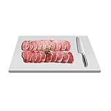 Extra großes Schneidebrett aus Edelstahl 70 * 50cm 1.5mm Schneidebretter Gefaltete Kante Design Küche Schneidebrettchen Doppelseitige Verwendung Gebäckbrett für Fleisch, Gemüse, Brot