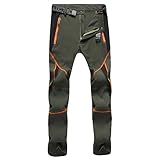 Generisch Herren Wanderhose Skihose Wasserdicht Softshellhose Winddicht Winter Outdoorhose Snowboardhose Warm Gefüttert Trekkinghose Schneehose Regenhose