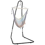 Sunnydaze Verstellbares Hängesessel Gestell - 200 cm bis 236,2 cm Hoher Hängesesselständer - 149.7 kg Belastbarkeit