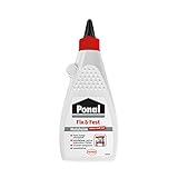 Ponal Fix & Fest Holzleim, sofort haftender Holzkleber für die Innenanwendung, gelartiger Kleber ideal für senkrechte Flächen, transparent trocknender Leim, 1x500g