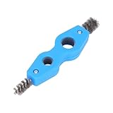 Reinigungsbürste Bad Kupferrohrbürste, Kupferrohr-Reinigungswerkzeug, Stahl-Entgratungsbürste reinigt die Innen- Außenseite der Drahtbürste für die Sanitärinstallation, das Löten von Kupferrohren M