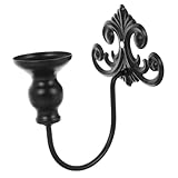 Garneck Wandkerzenhalter aus Robustem Stilvolle Kerzenhalter für Stabkerzen mit Gebogenem Design Sicherer Wandhalter für Wohnzimmer Esszimmer und Büro Vintage Wandkerzenleuchter