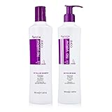 Fanola Anti-gelb Haarschampoo plus anti-gelb Haarmaske für Erweichend, 2 X 350 ml