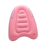 Surf Body Board Portable Float mit Griffen Aufblasbares Surfbrett Pink 52x38x11cm