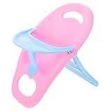 Abaodam Puppenhochstuhl für Babypuppen aus Robustem Material Bewegliches Miniatur Puppenhausmöbel Vielseitiges Babypuppen Zubehör