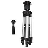 VESHENVEN Schaufensterpuppenkopfständer aus Aluminiumlegierung, verstellbares Perückenständer-Stativ für das Kosmetik-Friseurtraining, stabile Unterstützung mit rutschfester Basis,