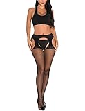 Adove Sexy Strapsstrümpfe Schwarz Für Damen Strapse Mit Strümpfe Und Halter