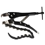 Suphyee Rohrschneider aus Gusseisen, Auspuffrohrschneider - Tragbare Klemmzange aus legiertem Stahl | Schneidräder, Rohrschneiderkette, Auspuffrohrkettenschneider für Kupferrohr/PVC-Rohr/Eisenrohr usw