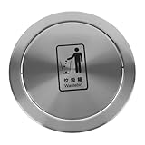 ERINGOGO Eingelassener Mülleimer Deckel Klappdeckel Abfalleimer Abdeckung für Küche Büro Bad Platzsparend Leicht zu Reinigen Langlebig Geeignet für Arbeitsplatten und Werkbänke