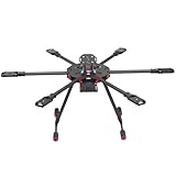 QWinOut Q705 Six-axls Folding Arm Hexacopter Aircraft Frame Kit 705MM 6-Axls Airframe with Landing Gear Skid for DIY Drone