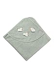 Sterntaler Kapuzen Badetuch aus uni Frottee 80 x 80 cm mit Applikation Ente Edda Lou,