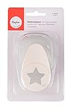 Rayher Hobby 89794000 Motivstanzer Stern, ø 3,81 cm- 1,5 Zoll, geeignet für Papier/Karton bis zu 220g/m²
