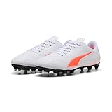 Puma Unisex Kinder Vitoria Ii Fg/Ag Jr Fussballschuh, Puma Weiß Leuchtendes Rot, 32 EU