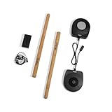 AeroBand Elektronisches Schlagzeugset PocketDrum2 MAX, Luft-Schlagstöcke & Pedale, Spielen Sie Schlagzeug überall und jederzeit, 8 Klänge und USB-Midi (Kopfhörer enthalten)