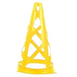 INOOMP Professionelle Trainingskegel für Fußball und Basketball Hohe Gelbe Markierungshütchen Pe Zubehör für Agility Training und Sportveranstaltungen und Stapelbare Sportkegel für