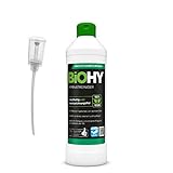 BiOHY Laminatreiniger (500 ml) + Dosierer | Laminatpflege auf speziell abgestimmter Tensidkombination | reinigt gründlich, schonend & reduziert Wiederverschmutzung