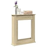 NQJIBUE Home Garden Kaminumrandung Sonoma Eiche 75x20x87,5 cm Holzwerkstoff