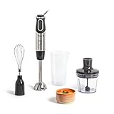 Krups Steffen Henssler Special Edition HZ656815 Stabmixer, 1000, Edelstahl, 800 milliliters, Schwarz/Silber