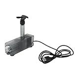 HUSHUI Tauchbarer Aquariumfilter, USB-betriebene Hocheffiziente Aquariumpumpe mit Geräuschlosem Betrieb, für Aquarium-Teichbecken