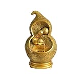 MENGLI-2024 Tischbrunnen Kreative Kürbis Fließendes Wasser Ornamente Housewarming Wasser Brunnen Feng Shui Rad Wohnzimmer Eingang Desktop Schmuck Zimmerbrunnen(Klein)