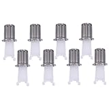 FRCOLOR 8St Nasenhaartrimmerkopf Klinge Haarentfernung Bausatz nasenhaar trimmer nose hair trimmer werkzeug Rasierköpfe zur Nasenhaarreinigung Ersatz für Nasenhaarschneider Abs Silver