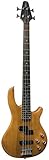 ELEKTROBASS - NATUR - TRANSPARENT - E-BASS MIT MASSIVHOLZKÖRPER - VISION SOUND GITARRE - LONG SCALE + KABEL - JB10N