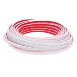 SHINEOFI Anti Diebstahl Türdichtung Türdichtung Türrahmendichtung Fensterdichtung Isolierband Türzugstopper Für Die Unterseite Der Tür Fensterisolierung Türschalldämmung Tpe Weiß