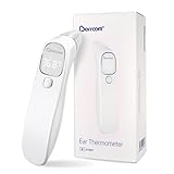 Berrcom Fieberthermometer Kontaktlos Stirn-und Ohrthermometer Digitales Medizinisches Thermometer Infrarot Stirnthermometer für Baby, Erwachsen mit Fieberalarm, °C/°F Schalter, sofort Ablesung