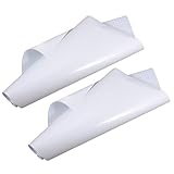 BESTonZON Abwischbare Tafelfolie 2 Stück 45x100cm Wiederverwendbare Whiteboard Wandaufkleber aus Robustem Material Abnehmbar für und Nachrichtenbereich zu Hause