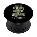 Schallplatte Geburtstag Best Of 2005 I'm A Certified Classic PopSockets Klebender PopGrip
