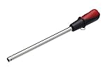 KitchenCraft Piezo Elektrisches Gasfeuerzeug, Knopfdruck Feuerzeug für alle Gasgeräte und Dauergebrauch, 22,5cm, 1 Stück, Silber