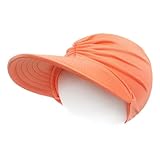 Generisch Damen Sonnenhut UV Schutz Strohhut UPF 50+ Sommerhut Packbar Faltbar Strandhut Visor Cap Cool Leichte Strandhüte Atmungsaktive Pferdeschwanz Breite Krempe Hut Outdoor Sonnerhüte Sommerhüte