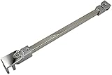 Edelstahl-Stützarm für Nassraum-Duschwand 150 cm, starke Stützstange für begehbare Duschabtrennung, 8 x 10 mm Dicke