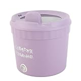 Stylebest 450-W-Elektroherd, Mini-Elektrotopf 1,2 L für Ramen-Nudelsuppenbrei, mit Antihaftbeschichtung, Doppelschichtigem, Wärmeisoliertem Design (Europäischer Standard 220V)