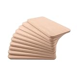 Frühstücksbrettchen 10er Set Holz | Buche Natur unbehandelt | Brotzeitbrett für Küche, Küchenutensilien | Schneidebrett | Holzbrettchen | beidseitig verwendbar | 22,5x12,5x1,2 cm Pohmer Design (10)