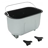 Brotpfanneneimer | Antihaft-Pfanne aus Aluminiumlegierung | mit 2 Knetpaddeln für verschiedene Brotmaschinentypen | für verbesserte Teigzubereitung