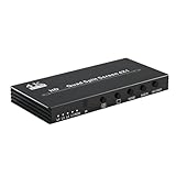Quystetes -Kompatibler 4K Multiviewer 4x1 Switch Quad Switcher 4x1 Nahtlose Multiviewer-Funktionalität