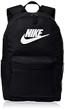 Nike Heritage Sac a dos 2.0, Unisex-Erwachsene , Schwarz (Black/Black/White), One Size