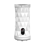 XUJIAN Milchaufschäumer 4-in-1, Heiß- und Kaltschaumzubereiter mit Automatischer Abschaltung, Dampfgarer für Kaffee, Latte, Cappuccino, Matcha -