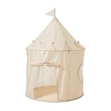3 Sprouts Spielzelt für Kinder – Indoor Tippi Kinderzelt für Spiel und Spaß im Kinderzimmer, Kinder Zelte für Zimmer - Terrazzo Beige