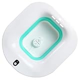 WATIIFUFU Elektrisches Faltbares Sitzbad für Toilettensitz Hitzebeständige Hüftbadewanne zur Wochenbettpflege mit Überlaufschutz Wiederverwendbar für Schwangere und Patienten
