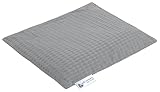 Medi Partners Kirschkernkissen Mikrowelle 20x25cm Körnerkissen groß Wärmekissen 500g Rechteck 100% Baumwolle Öko Natur Massagetherapie - Kirschkernkissen nacken schulter Kältetherapie (Grau Waffel)