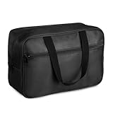 FITDON Volle Größe Kulturbeutel Große Reise Kulturtaschen, Tragbare Kosmetiktasche Make-up Taschen Organizer, Schwarz