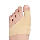 1 Paar Hallux Valgus Korrektur, Leichte Hallux Valgus Nachtschiene, Hallux Valgus Bandage Bunion Corrector mit Gel Pad für Hammerzehen Stärke Ballenzehen Bunion Socke für Tag und Nacht Verwenden (M)