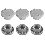 WEKAMOS 6 Stück Spielrutschenkappen Kinderrutschenkappen Befestigungsschrauben Für Kinderrutschen Rutschenzubehör Spielgeräte Schraubenkappen Kunststoffkappen Kinderspiel